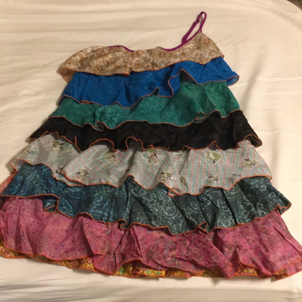 Silky handkerchief dress